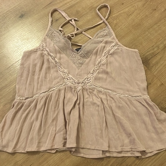 American Eagle Trimmed Cami Top - light mauve - Picture 3 of 8